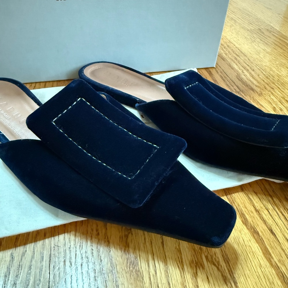 Marni Black Velvet Women's Loafers